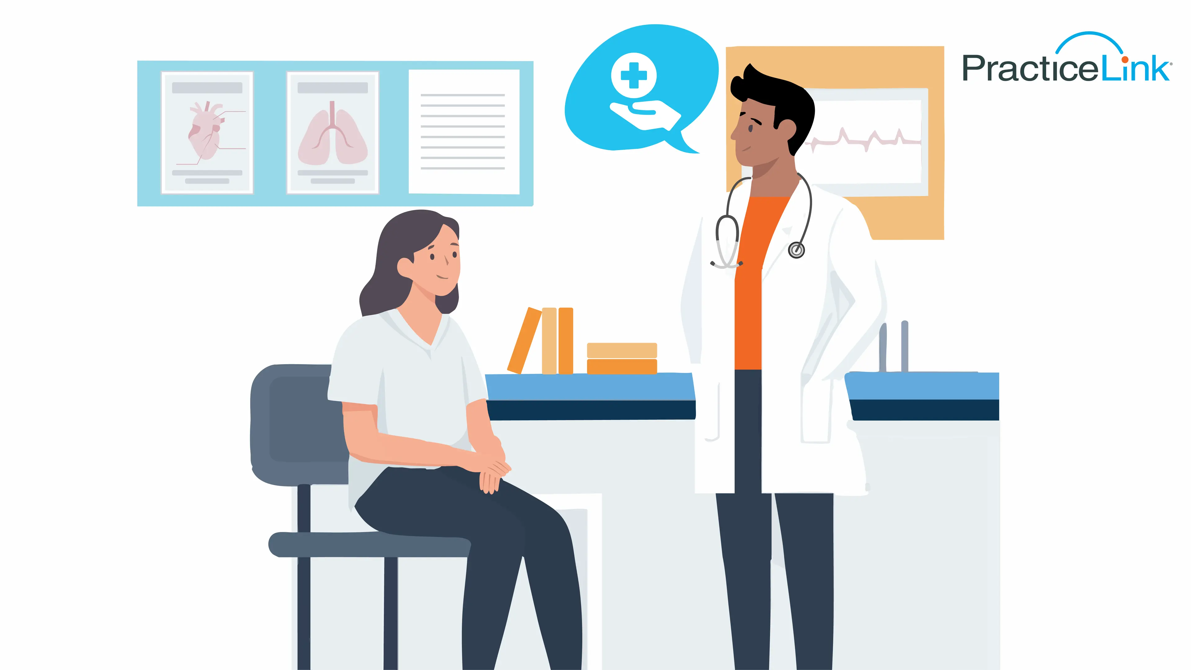 Animated image showing the role of a physician.